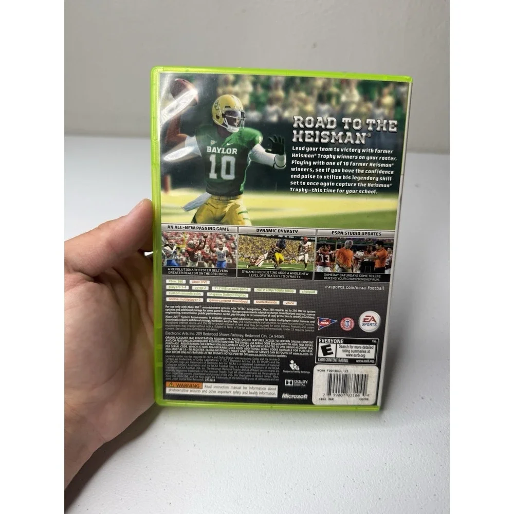 NCAA Football 13 for Microsoft XBOX 360 With Case 2013